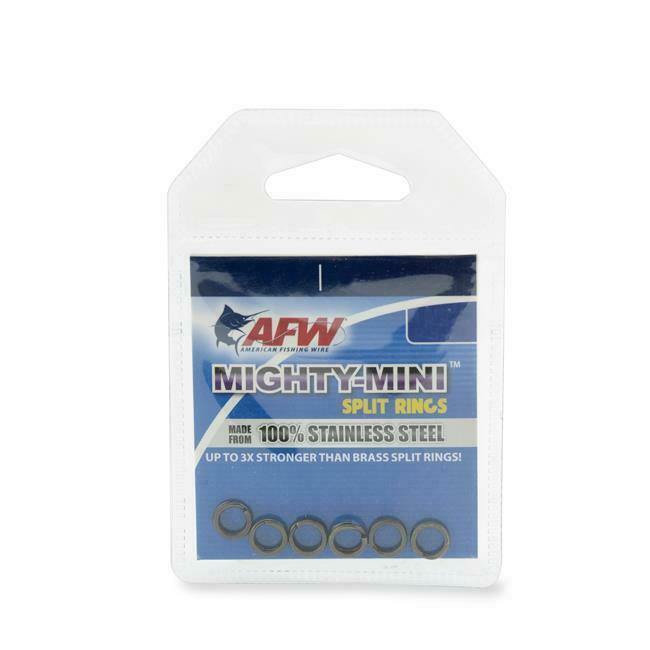 AFW Mighty Mini Stainless Split Rings - Fish & Tackle
