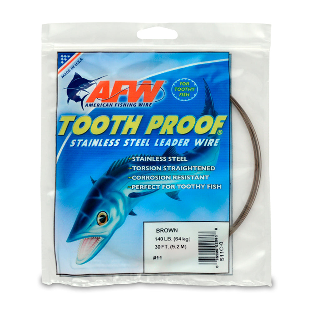 AFW - Tooth Proof Stainless Steel Single Strand Leader Wire