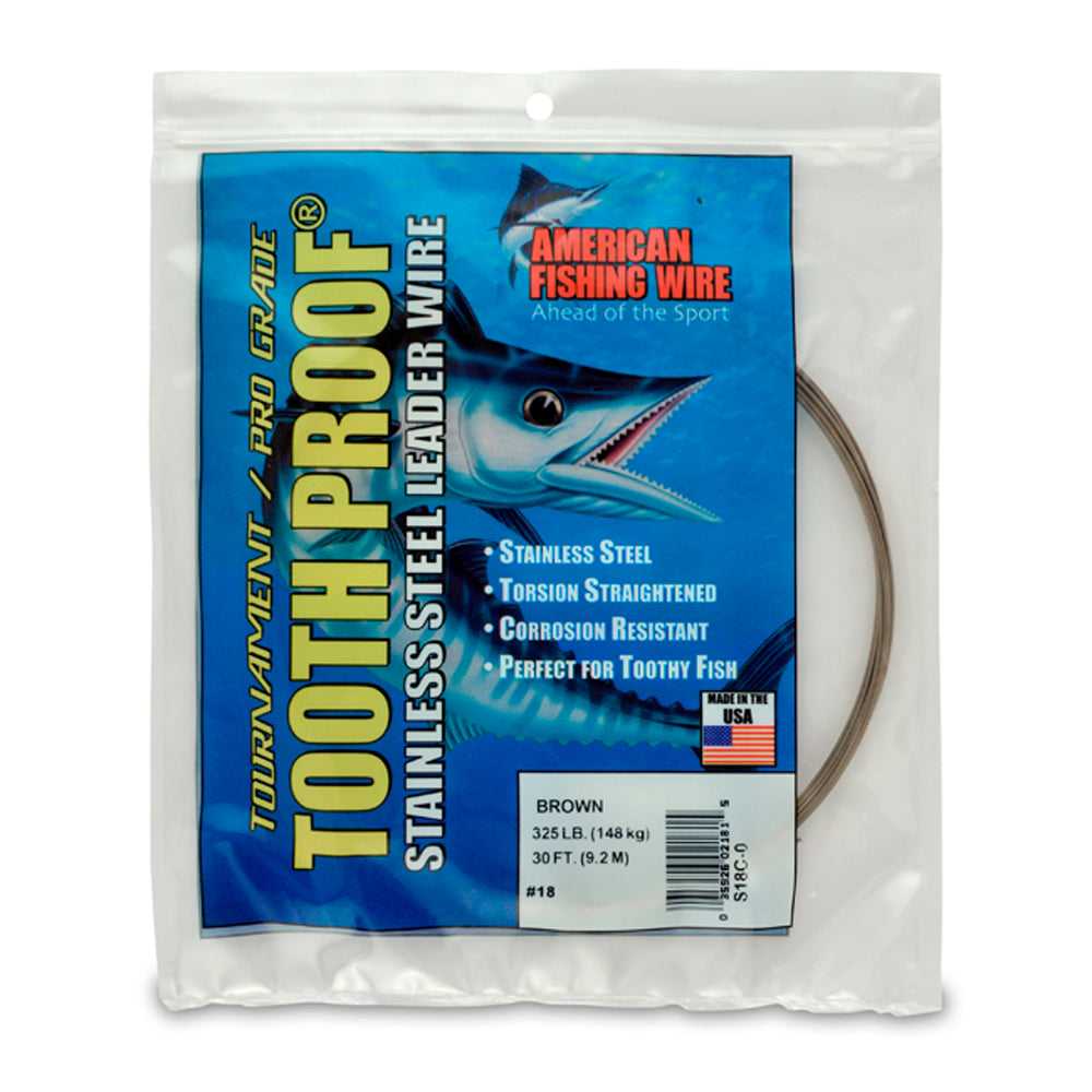 AFW - Tooth Proof Stainless Steel Single Strand Leader Wire