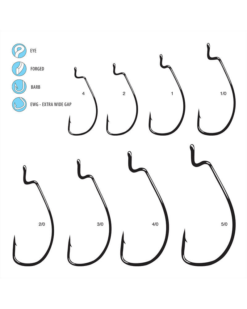 Gamakatsu - Offset Shank EWG Worm Hooks (5841)