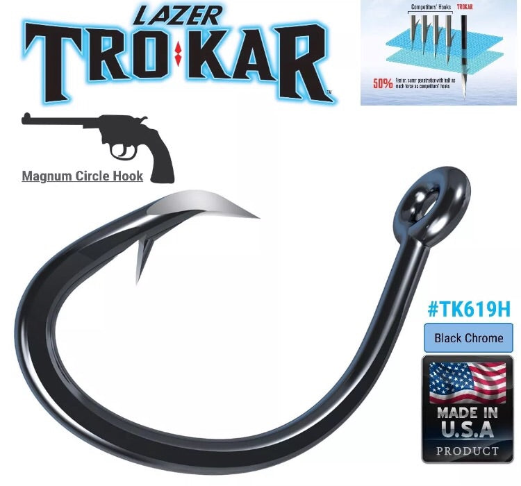 Eagle Claw Trokar Magnum Swimbait Hook Black 5/0