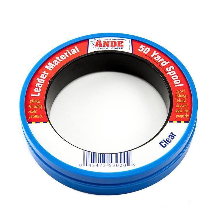 Ande Monofilament Leader Material - 50Yd Wrist Spool - Fish & Tackle