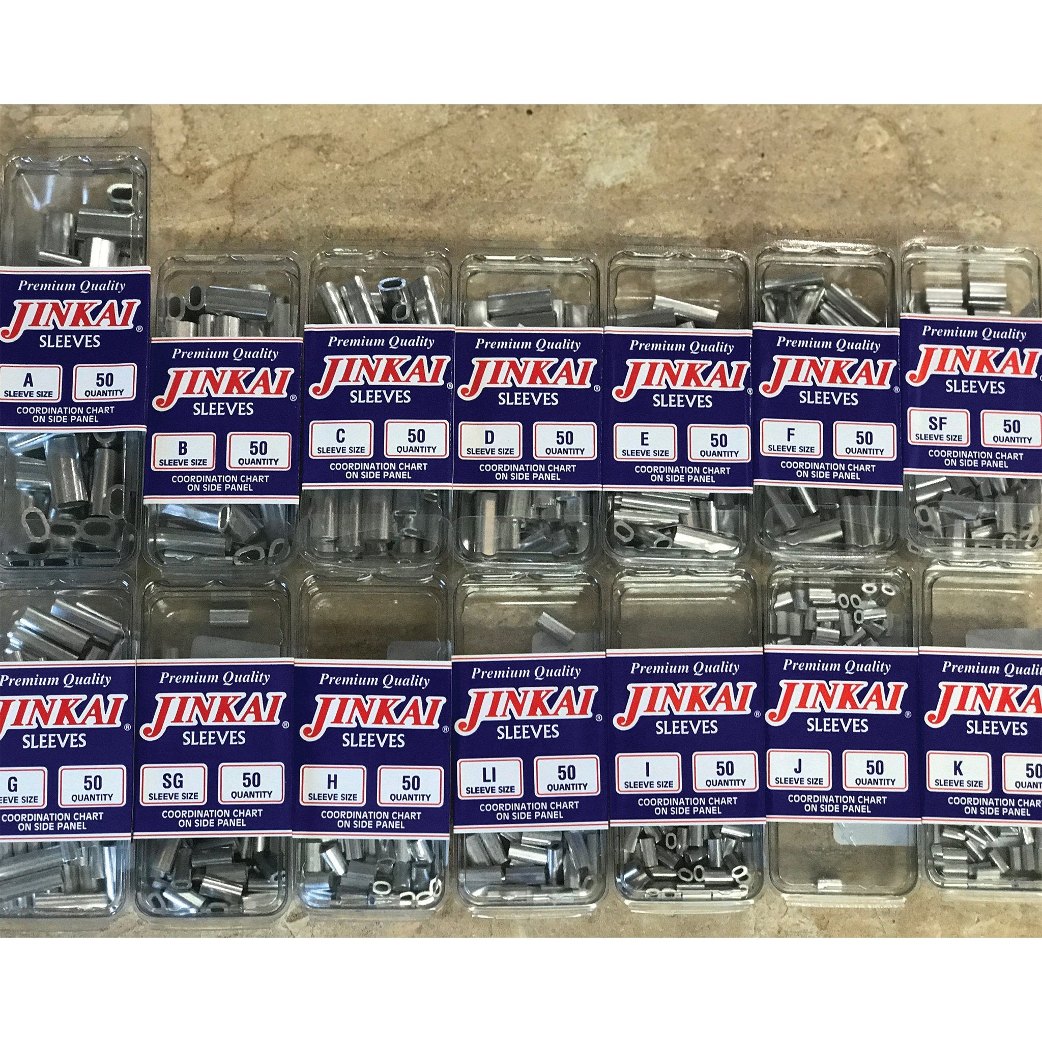 Jinkai - Aluminum Crimp Sleeves (50 Packs)