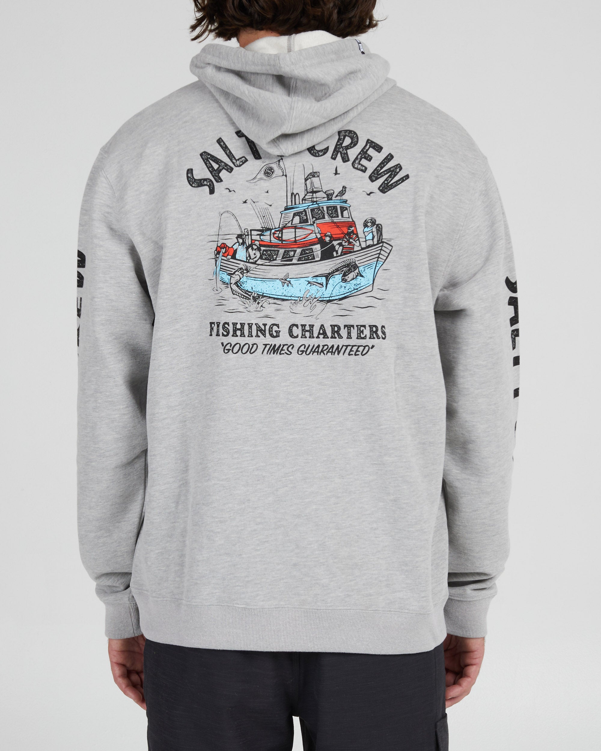 Salty Crew - Fishing Charters Hooded Fleece